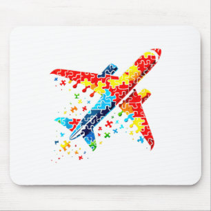 Flugzeug Puzzle Horror Puzzle Kinder Kleinkinder J Mousepad