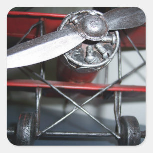 Flugzeug Quadratischer Aufkleber