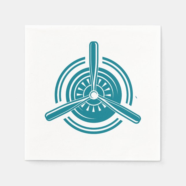 Flugzeug Serviette (Vorderseite)