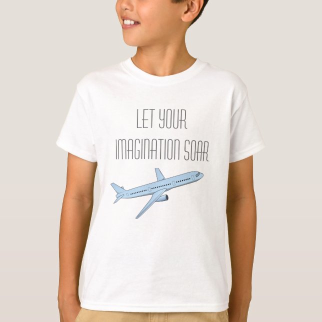 Flugzeug-Shirt T-Shirt (Vorderseite)