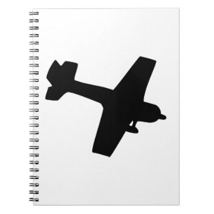 Flugzeug-Silhouette Notizblock