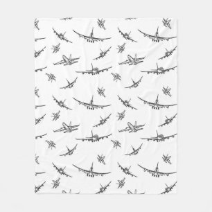 Flugzeug skizziert // fleecedecke