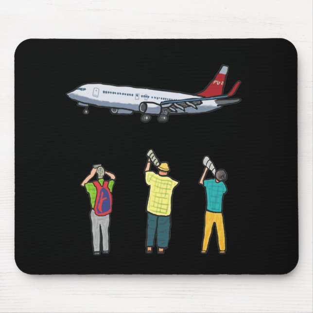 Flugzeug Spotting Mousepad (Vorne)