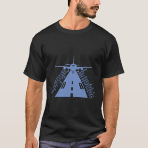 Flugzeug-Start Phonetic Alphabet Flugzeug Pilot F T-Shirt