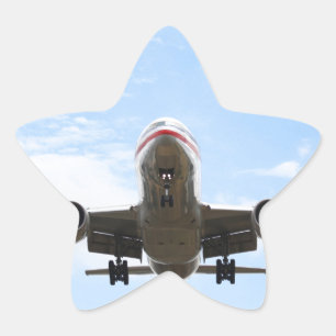Flugzeug Stern-Aufkleber