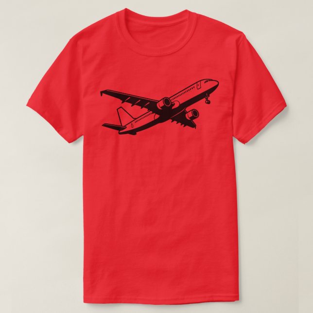 Flugzeug T-Shirt (Design vorne)