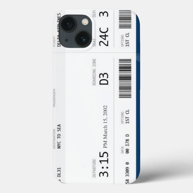 Flugzeug Ticket iPhone 7/8 Fall Case-Mate iPhone Hülle (Rückseite)