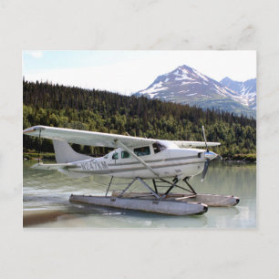 Flugzeug, Trail Lake, Alaska 3 Postkarte