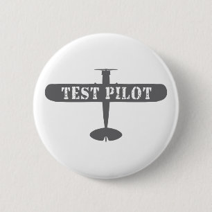 Flugzeug- und Testpilot Button