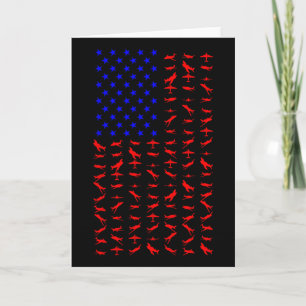 Flugzeug US-Flagge Amerikanischer Unabhängigkeitst Karte