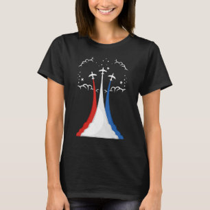 Flugzeug USA 4. Juli Luftfahrt amerikanische Flagg T-Shirt
