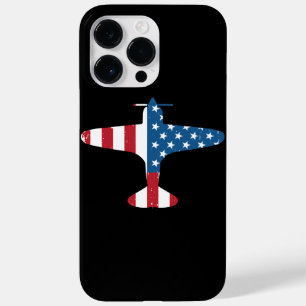 Flugzeug USA-Flagge Veteran Pilot Geschenk Case-Mate iPhone 14 Pro Max Hülle