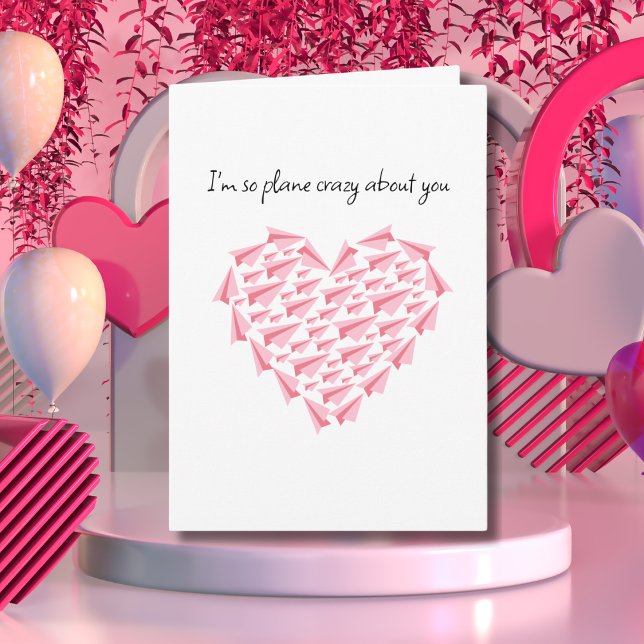 Flugzeug verrückt nach dir, Niedlich Paper Airplan Karte (Von Creator hochgeladen)