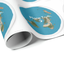 Flugzeug-Wahrheits-Azimuthal äquidistantes Geschenkpapier