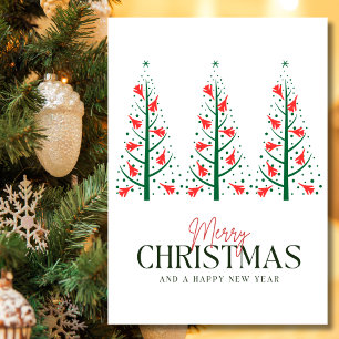 Flugzeug Weihnachtsbaum Minimalistische Foto Feiertagskarte