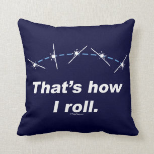 Flugzeug, wie ich rolle kissen