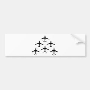 Flugzeugarmada Autoaufkleber