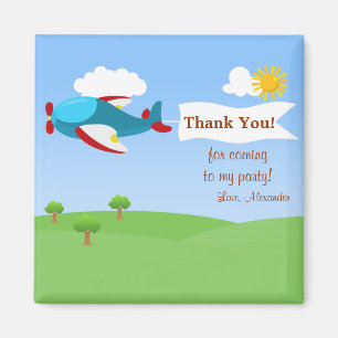 Flugzeugbanner Boy Vielen Dank Magnet