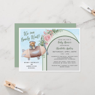 Flugzeugbärenpilotendusche Einladung