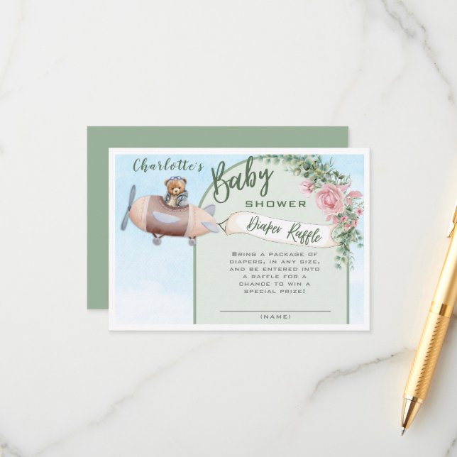 Flugzeugbärentrainer-Windschutzscheibe Begleitkarte (Vorderseite/Rückseite Beispiel)