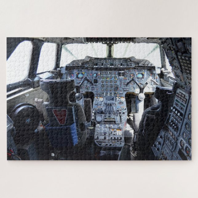 Flugzeugcockpit Puzzle (Horizontal)