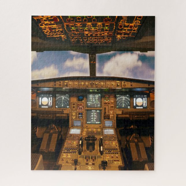 Flugzeugcockpit Puzzle (Vertikal)