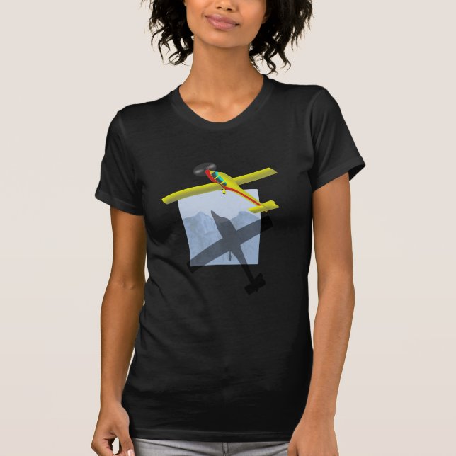Flugzeugdamen-T - Shirt (Vorderseite)