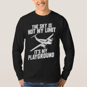 Flugzeugdesigns für Kinder Frauen Flugzeug Pilo T-Shirt