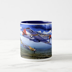 FLUGZEUGE 1 ZWEIFARBIGE TASSE