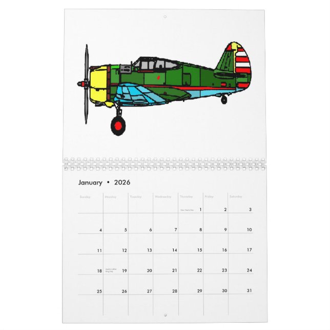 Flugzeuge, 2011 kalender (Jan 2026)