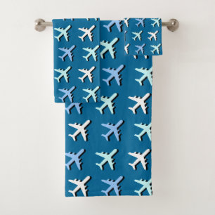 Flugzeuge Badhandtuch Set