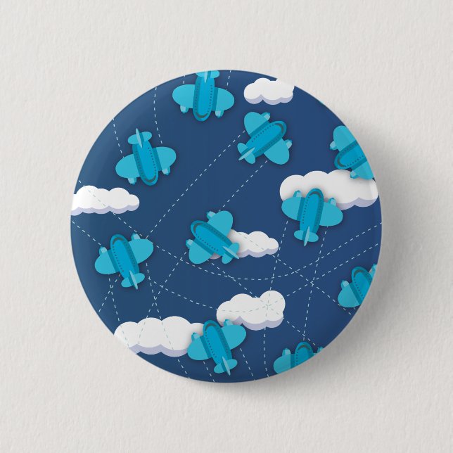 Flugzeuge Button (Vorderseite)