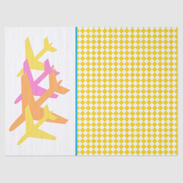 Flugzeuge Fluglotsen Spaß Seidenpapier (Vorderseite)