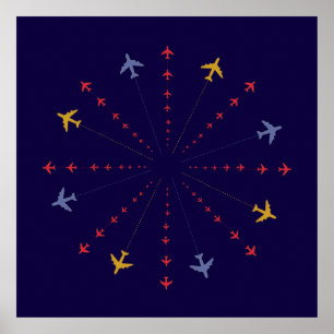 Flugzeuge / Flugzeug / Flugzeuge Poster