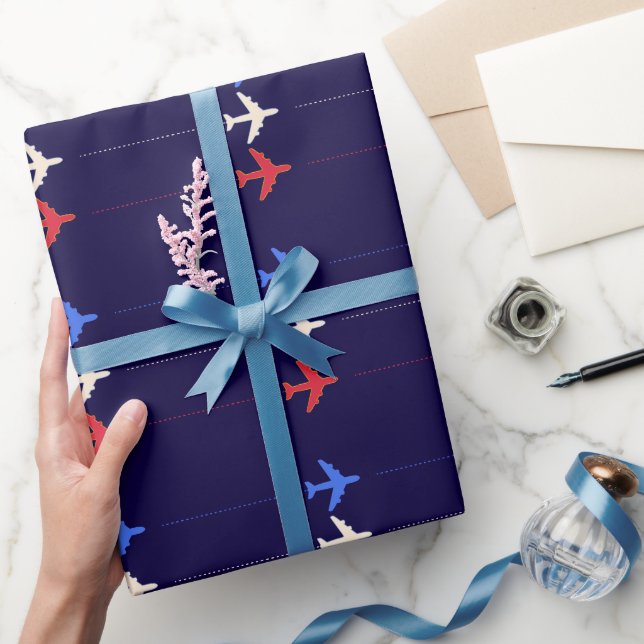Flugzeuge Geschenkpapier (Schenken)