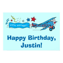 Flugzeuge glücklich Geburtsname anpassbar