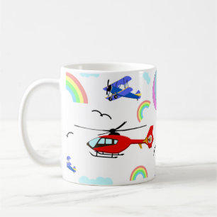 Flugzeuge, Hubschrauber und Ballons Kaffeetasse