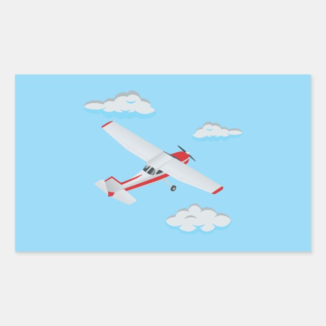 Flugzeuge Party Collection! Rechteckiger Aufkleber (Vorderseite)