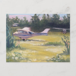 Flugzeuge sammeln sich hier postkarte
