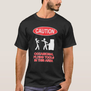 Flugzeuge Vorsicht in diesem Bereich Mechanische E T-Shirt