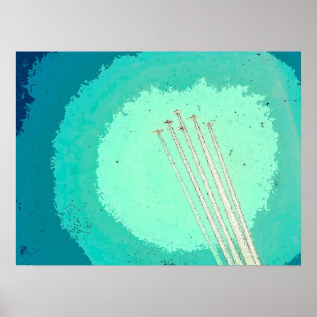 Flugzeugflug Poster (Vorne)