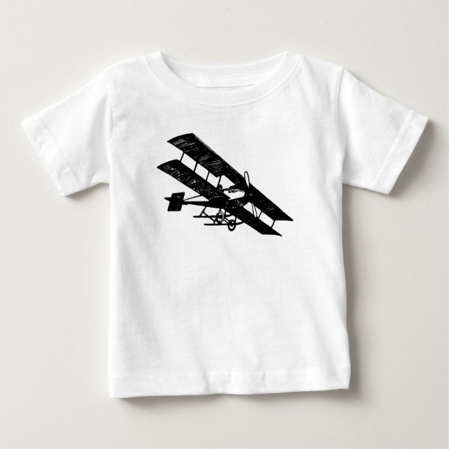 Flugzeugflugzeug-Flugmaschine Baby Romper T-shirt (Vorderseite)