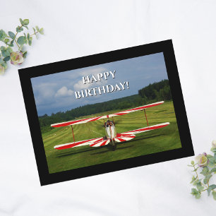 Flugzeugfoto, Cooler Aviation Geburtstag Postkarte