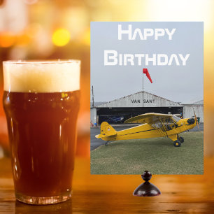 Flugzeugfoto, Cooler Aviation Pilot Geburtstag Karte