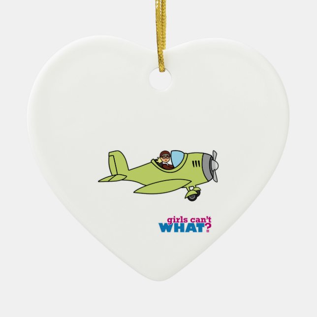 Flugzeugführer Keramik Ornament (Vorne)