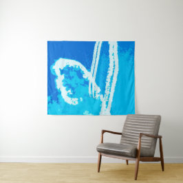 Flugzeugherz Wandteppich