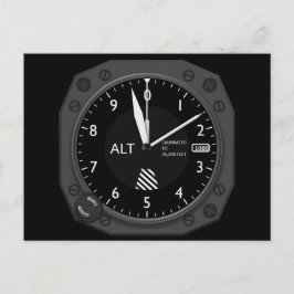 Flugzeughöhe Postkarte
