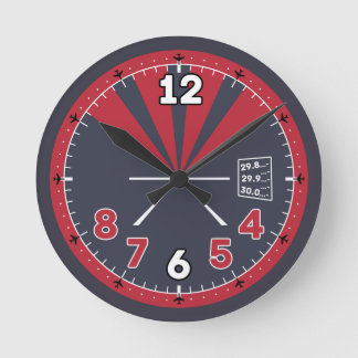 Flugzeughöhe Runde Wanduhr