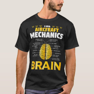 Flugzeugmechanik - Brain Aviation 3 T-Shirt