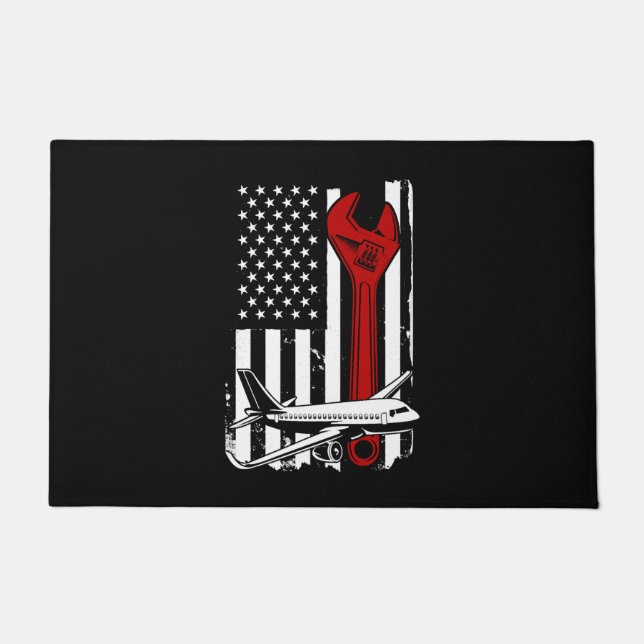 Flugzeugmechanik, Mechanik  Fußmatte (Vorderseite)